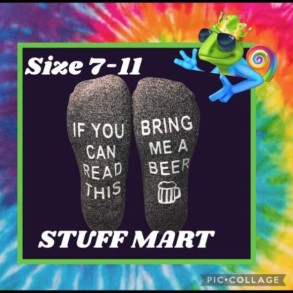 3/$25 MENS SOCKS QUOTE SAYING “IF YOU CAN READ THIS BRING ME A BEER”
SHOE SIZ… - Picture 5 of 6